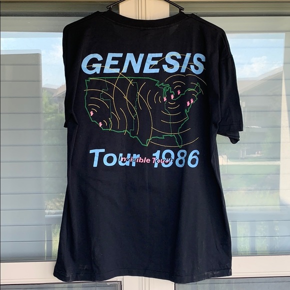 ORIGINAL Genesis Invisible Touch Tour 1986 Shirt - Picture 2 of 3